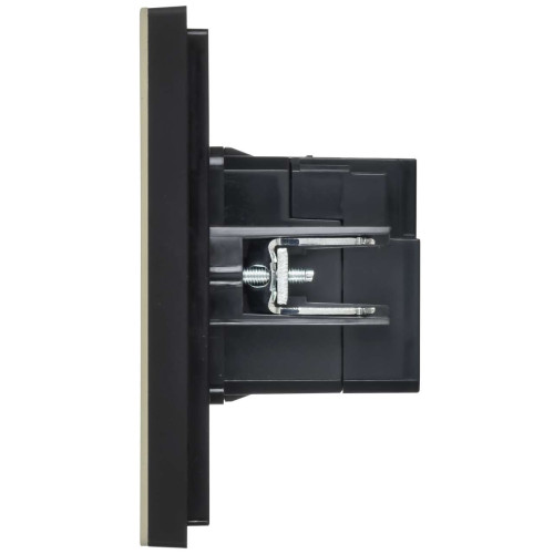 FORTE&PIANO Розетка USB A+C 3,1А FP150M металл черный IEK FORTE&PIANO Розетка USB A+C 3,1А FP150M металл черный IEK