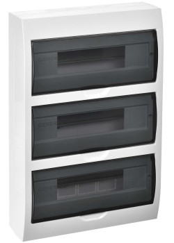 Корпус пластиковый ЩРН-П-36 черная прозрачная дверь IP41 GENERICA