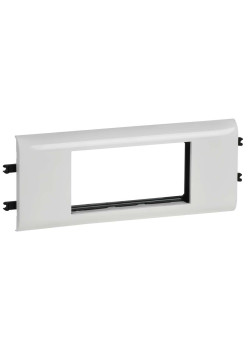 DLP Рамка и суппорт на 4 модуля для кабель-каналов с шириной крышки 65мм белая