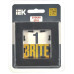 BRITE Рамка 1-местная РУ-1-2-Бр стекло черный матовый IEK