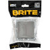 BRITE Выключатель 2-клавишный перекрестный 10А ВС10-2-3-БрС сталь IEK