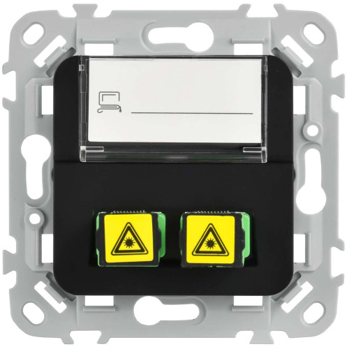 FLITE Розетка 2-местная оптоволоконная РОВ-2-ФлЧ черный IEK FLITE Розетка 2-местная оптоволоконная РОВ-2-ФлЧ черный IEK