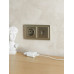 BRITE Рамка 2-местная IP44 РУ-2-БрШ-44 шампань IEK