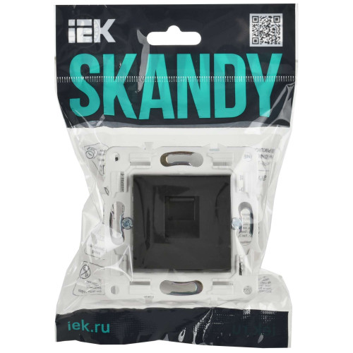 SKANDY Розетка компьютерная RJ45 кат.6 SK-K02G графит IEK