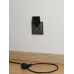 BRITE Розетка 1-местная с заземлением с защитными шторками и крышкой 16А IP44 РСбш10-3-44-БрС сталь IEK