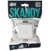 SKANDY Розетка 1-местная с заземлением с защитными шторками и крышкой 16А IP44 SK-R11W арктический белый IEK