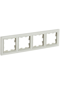 BRITE Рамка 4-местная РУ-4-БрКр бежевый IEK