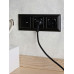 BRITE Розетка 1-местная с заземлением с защитными шторками 16А с USB A+A 5В 3,1А РЮш10-2-БрЧ черный IEK
