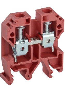 Клемма винтовая КВИ-10мм2 красная IEK