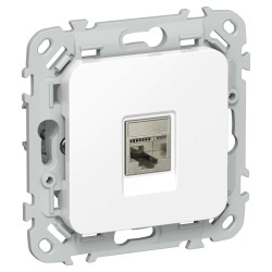FLITE Розетка компьютерная RJ45 категория 5Е STP РК5е-1-1-ФлБ белый IEK