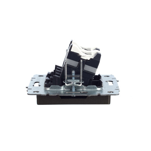 BRITE Розетка компьютерная двойная RJ45 кат.5E РК10-2-БрТБ темная бронза IEK
