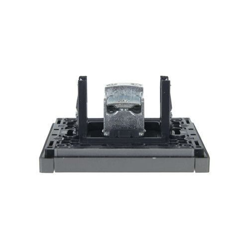 FORTE&PIANO Розетка TV проходная FP529 сталь IEK