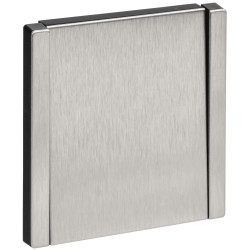 FORTE&PIANO Выключатель 1-клавишный самовозвратный 10А FP710M металл никель IEK