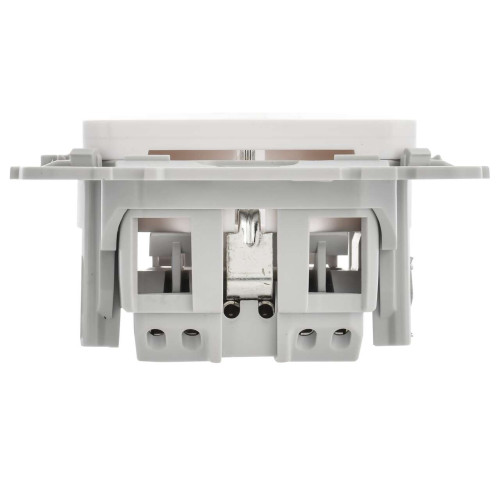 FLITE Розетка с заземлением без защитных шторок безвинтовое крепление 16А РС11-1-ФлБ белый IEK