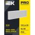 PRO Панель светодиодная ДВО 1011 18Вт 5000К IP40 595х180мм микропризма IEK