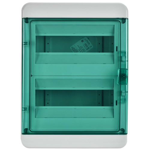 TEKFOR Корпус пластиковый КМПн-24 IP65 зеленая прозрачная дверь IEK