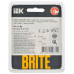 BRITE Рамка 1-местная РУ-1-1-Бр металл шампань RE AL IEK