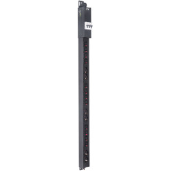 ITK BASE PDU вертикальный PV1113 25U 3 фазы 32А 6 розеток SCHUKO (немецкий стандарт) + 12 розеток C13 с клеммной колодкой и кабелем 3м вилка IEC60309 (промышленная)