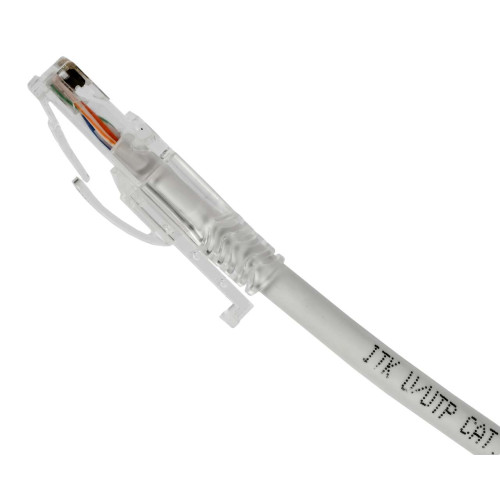ITK Коммутационный шнур кат.6A UTP LSZH 3м standart с ленточным замком белый