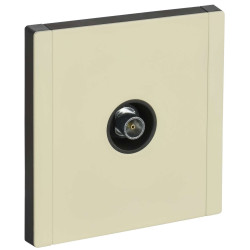 FORTE&PIANO Розетка TV оконечная FP828M металл серый сланец IEK