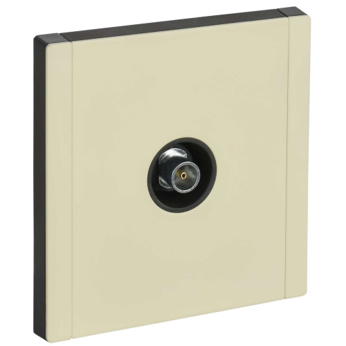 FORTE&PIANO Розетка TV оконечная FP828M металл серый сланец IEK