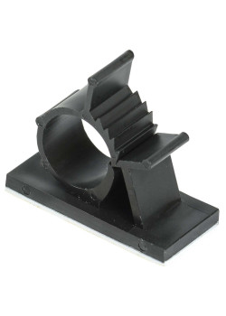 Клипса самоклеящаяся КС-15 черная (24шт) IEK