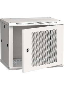 ITK Шкаф настенный LINEA W 9U 600х450мм дверь перфорированная RAL 7035