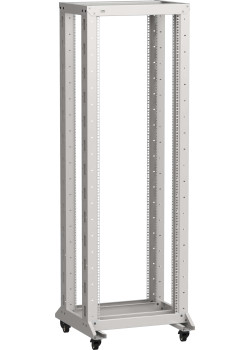 ITK LINEA F Стойка двухрамная на роликах 24U 600х600мм серая
