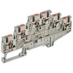 ARMAFIX Клемма пружин. Push-in CP-ML 3 ур. 2,5мм2 серая IEK
