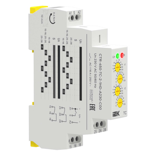 Реле циклическое TC реверсивное 2 контакта 230В AC IEK