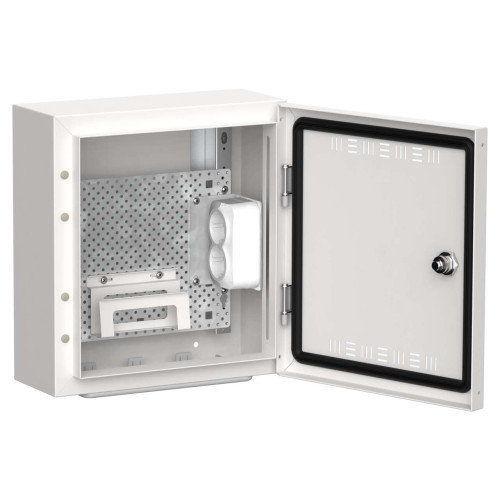 TITAN 5 Корпус мультимедиа ЩРн-12 (1х12) 335х310х140мм IP30 белый IEK
