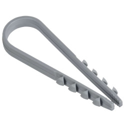 Дюбель-хомут 11-18мм для круглого кабеля нейлон белый (100шт/упак) GENERICA