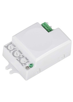 Датчик движения ДД-МВ401 500Вт 360град 8м IP20 белый IEK