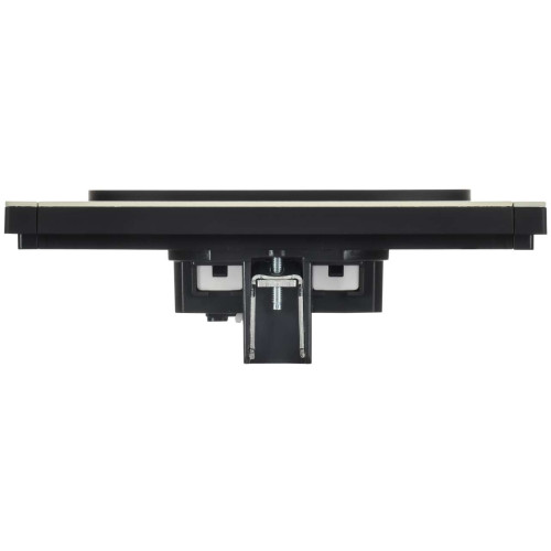 FORTE&PIANO Розетка 2-местная без заземления без защитных шторок безвинтовое крепление 10А FP826M металл серый сланец IEK