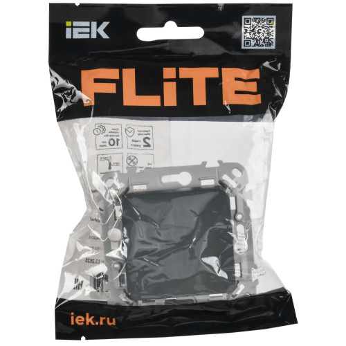 FLITE Выключатель 1-клавишный проходной 10А ВС61-1-0-ФлМА мокрый асфальт IEK FLITE Выключатель 1-клавишный проходной 10А ВС61-1-0-ФлМА мокрый асфальт IEK