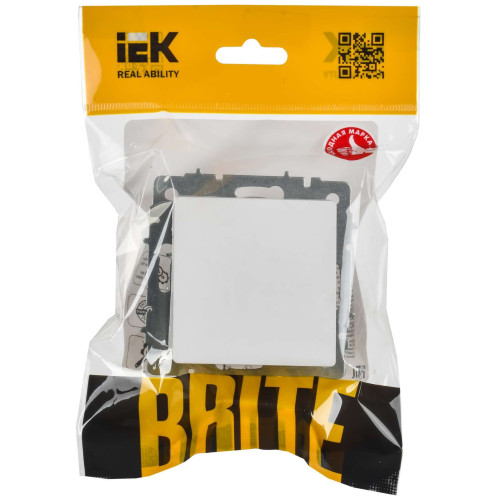 BRITE Вывод кабеля МВ10-БрАБ арктический белый IEK