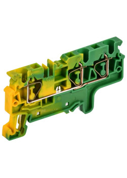 ARMAFIX Клемма пружинная CX4-3 PE 4мм2 трехконтактная заземляющая IEK