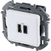 INSPIRIA Зарядное устройство USB А+С 3000мА 5Вбелый