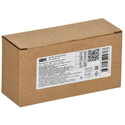 Выключатель путевой ВП 15К-21А-231-54 У2.8 рычаг с роликом мгновенного действия IEK Выключатель путевой ВП 15К-21А-231-54 У2.8 рычаг с роликом мгновенного действия IEK