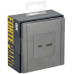 FORTE&PIANO Розетка USB A+C 18Вт FP551 сталь IEK