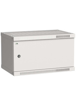 ITK Шкаф настенный LINEA WE 6U 550х350мм дверь металл серый