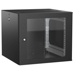 ITK UNITBOX W Шкаф настенный 9U 600х600мм дверь стеклянная черный