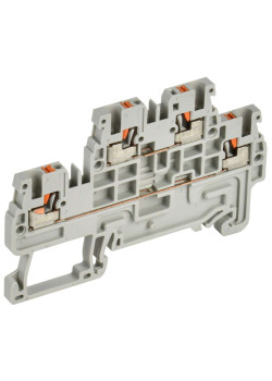 ARMAFIX Клемма пружин. Push-in CP-ML 2 ур. 1,5мм2 серая IEK