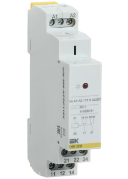 Реле промежуточное модульное OIR 2 контакта 8А 110В AC/DC IEK