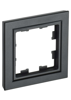 BRITE Рамка 1-местная РУ-1-БрЧ черный IEK