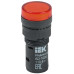 Лампа AD16DS(LED)матрица d=16мм красный 24В AC/DC IEK