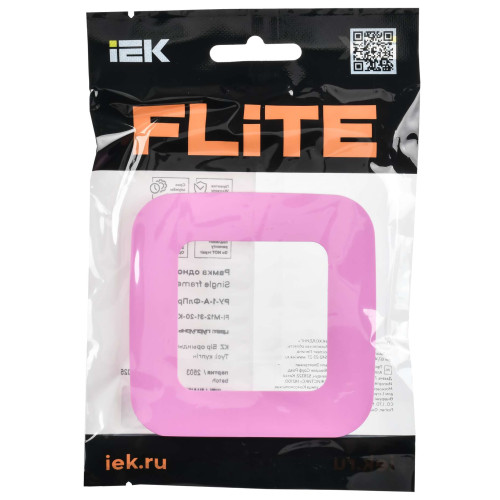 FLITE Рамка 1-местная РУ-1-А-ФлПр пурпурный IEK