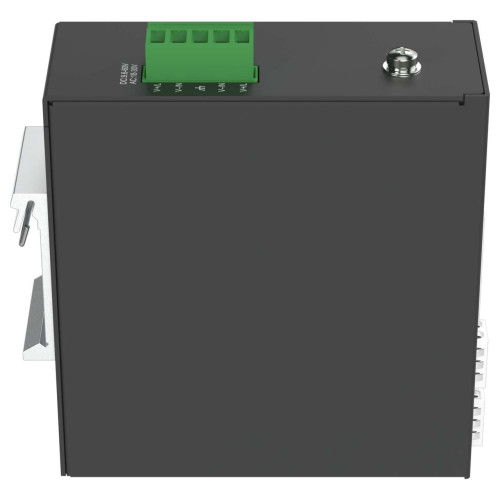 Коммутатор Ethernet промышленный неуправляемый ISU 2 SFP слота 100/1000BaseX 4 порта 10/100/1000BaseT разъем RJ45 с PoE 48В DC с резервированием ONI