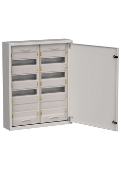 TITAN 5 Корпус металлический ЩРн-96 (2х48) 710х570х140мм IP31 серый (одна дверь) IEK