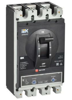 ARMAT Автоматический выключатель в литом корпусе 3P типоразмер H 50кА 315А расцепитель термомагнитный регулируемый IEK